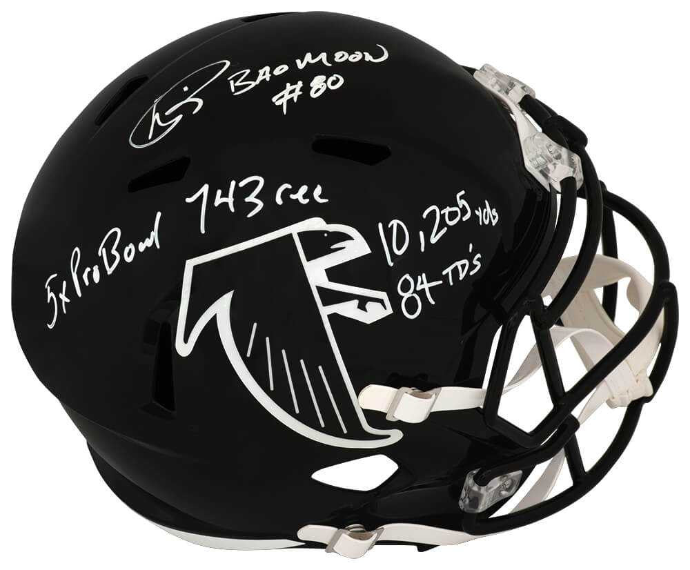Andre Rison Signed Falcons Throwback Speed Helmet w/ 5 Inscriptions Andre Rison Signed Falcons Throwback Speed Helmet w/ 5 Inscriptions