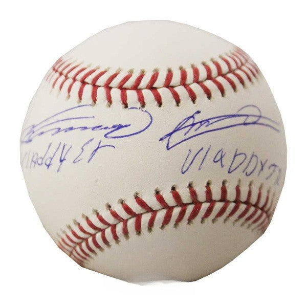 Vladimir Guerrero Sr Vladimir Guerrero Jr Autographed Vladdy Sr Vladdy Jr INSC MLB Baseball - JSA