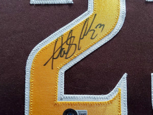 Fernando Tatis Jr. Autographed Framed San Diego Padres Brown Jersey (Approx. 31x36) - Beckett BAS Authenticated