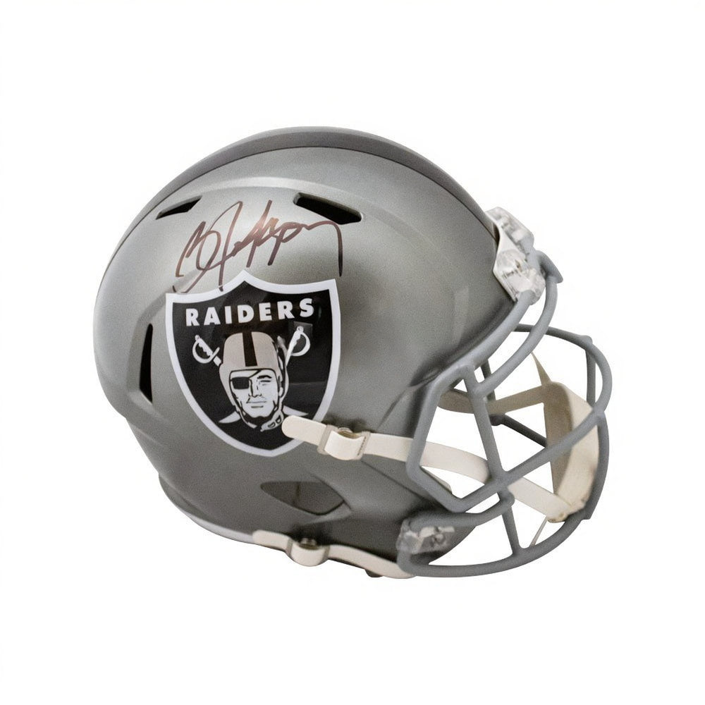 Bo Jackson Autographed Oakland Raiders Flash Replica Full-Size Football Helmet - BAS