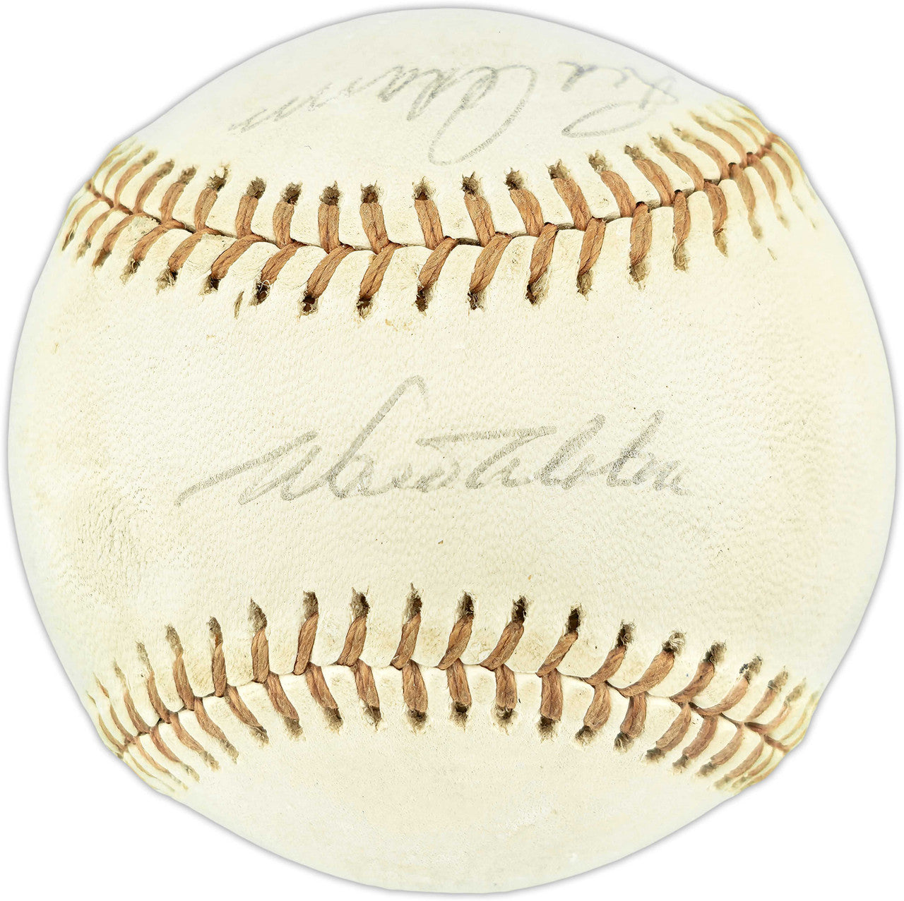 1974 Los Angeles Dodgers Autographed Official Feeney NL Baseball With 6 Signatures Including Walt Alston & Steve Garvey Beckett BAS #AE49077