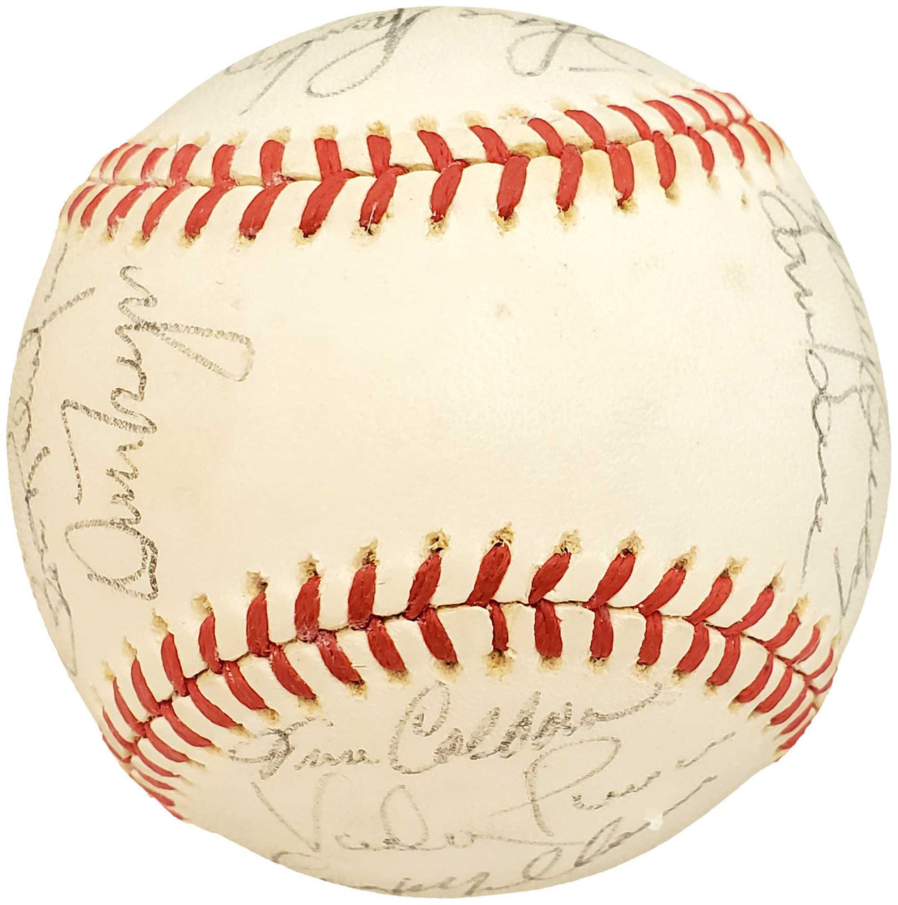 1978 Seattle Mariners Autographed Official AL Baseball With 26 Total Signatures Including Vada Pinson SKU #192495