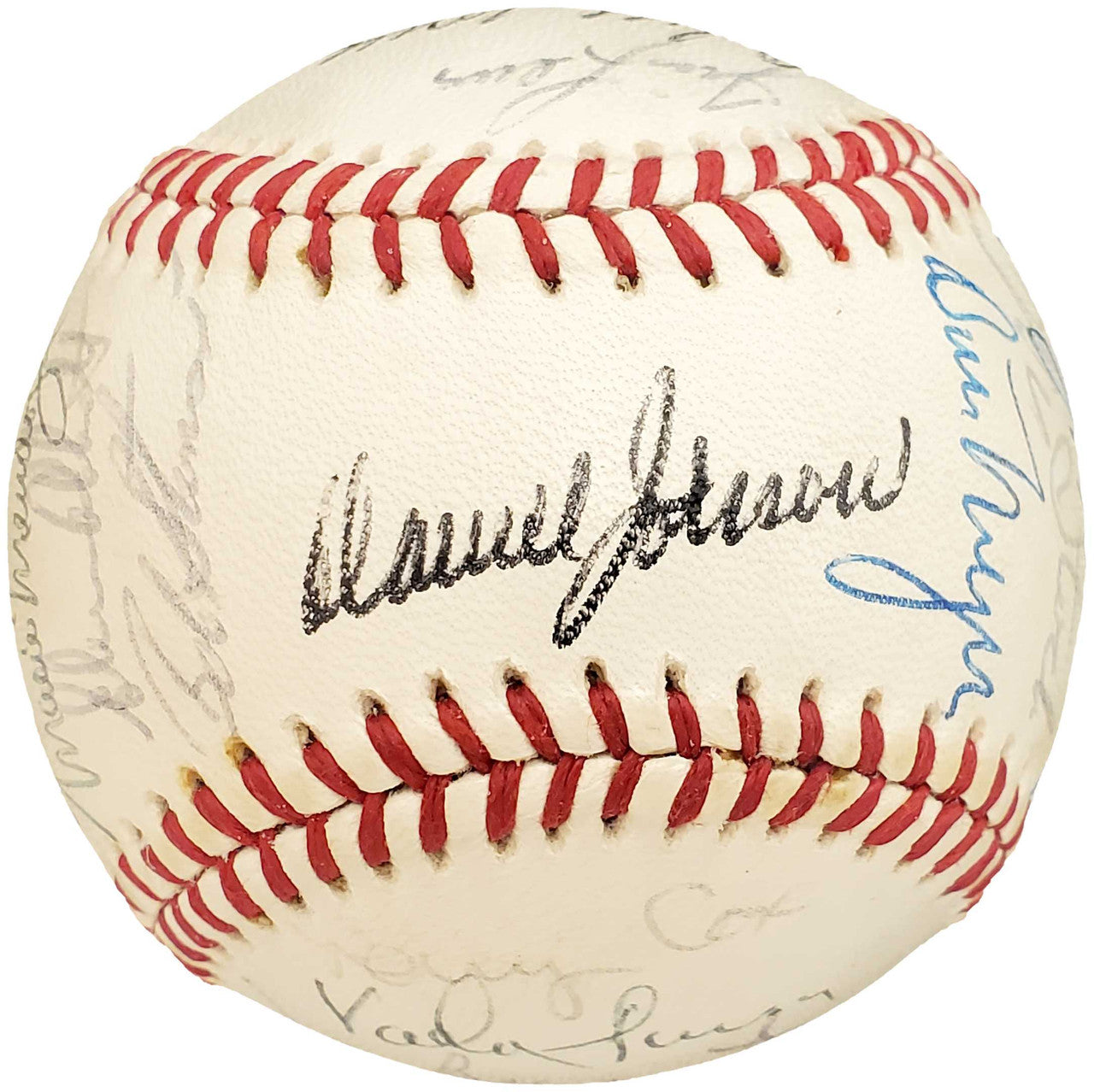 1979 Seattle Mariners Autographed Official AL Baseball With 32 Total Signatures SKU #192492