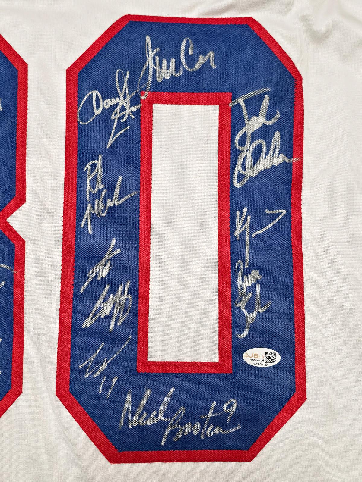 1980 Team USA Miracle on Ice Autographed White Jersey 17 Signatures Inscribed | JSA Witness