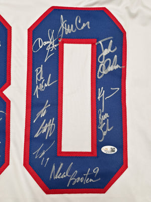 1980 Team USA Miracle on Ice Autographed White Jersey 17 Signatures Inscribed | JSA Witness