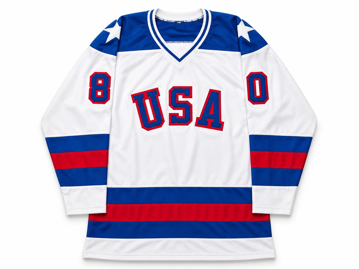 1980 Team USA Miracle on Ice Autographed White Jersey 17 Signatures Inscribed | JSA Witness