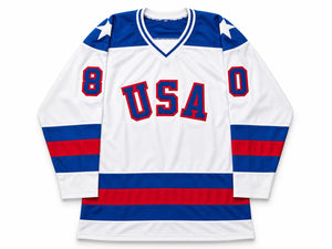 1980 Team USA Miracle on Ice Autographed White Jersey 17 Signatures Inscribed | JSA Witness