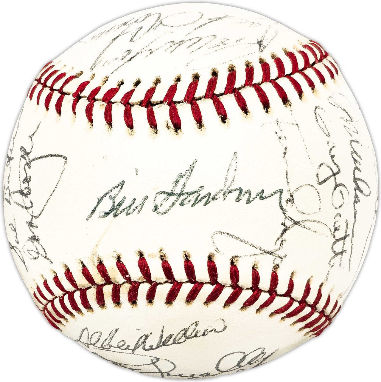 1981 Minnesota Twins Team Autographed Official Spalding MLB Baseball With 23 Signatures SKU #225432