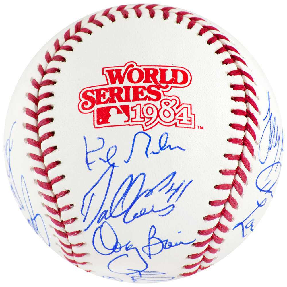 1984 Detroit Tigers Team Signed Rawlings 1984 World Series Baseball (13 Signatures) – Schwartz Authenticated