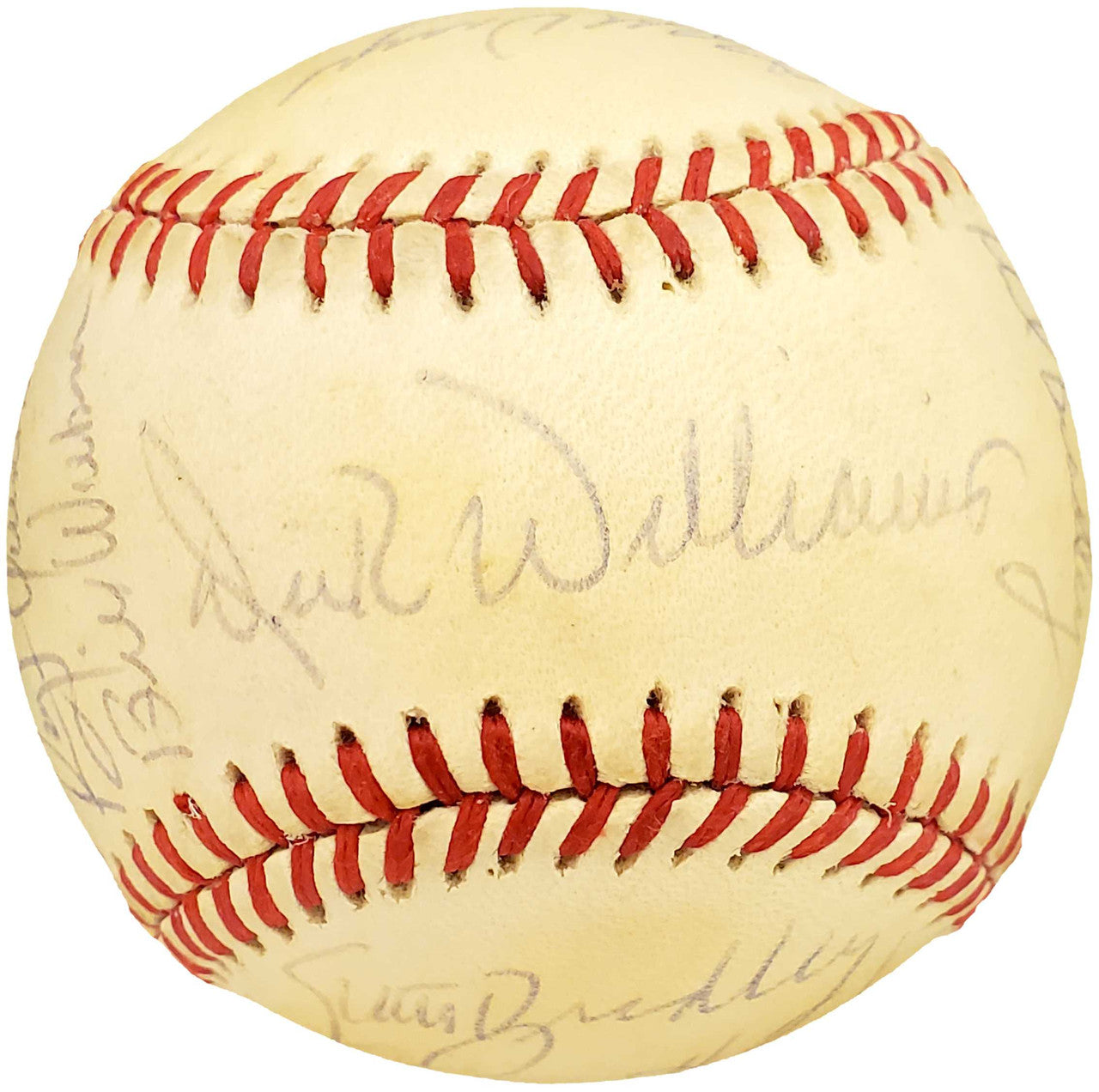 1987 Seattle Mariners Autographed Official AL Baseball With 25 Total Signatures Including Dick Williams SKU #192485