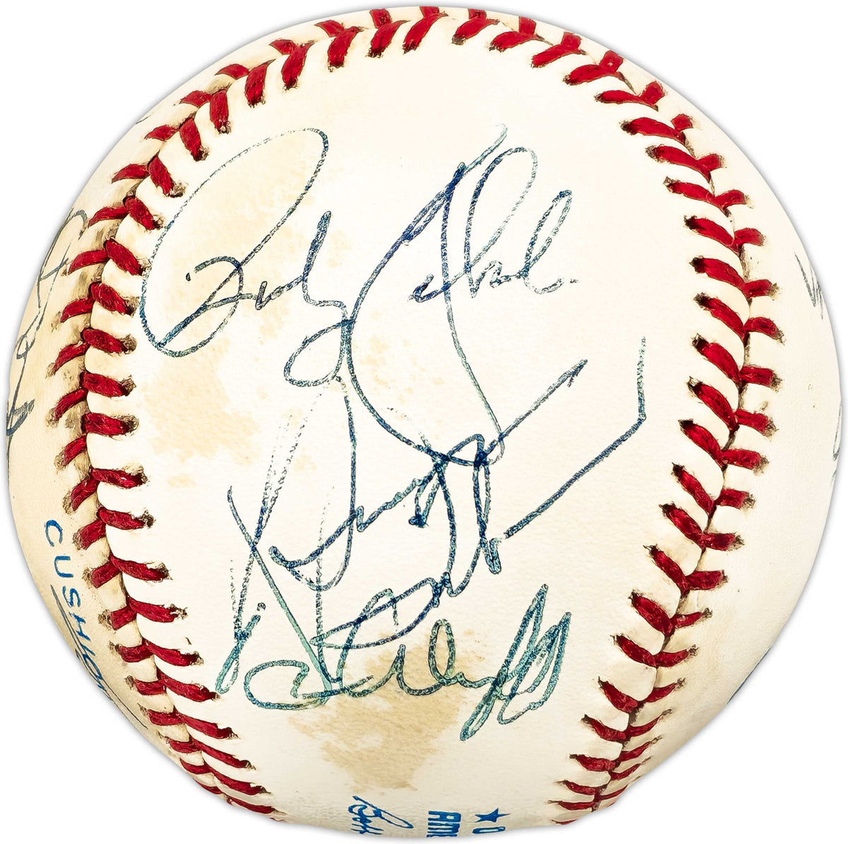 David Ribble Signature 1990 New York Yankees Team Signed Autographed Official AL Baseball Wit