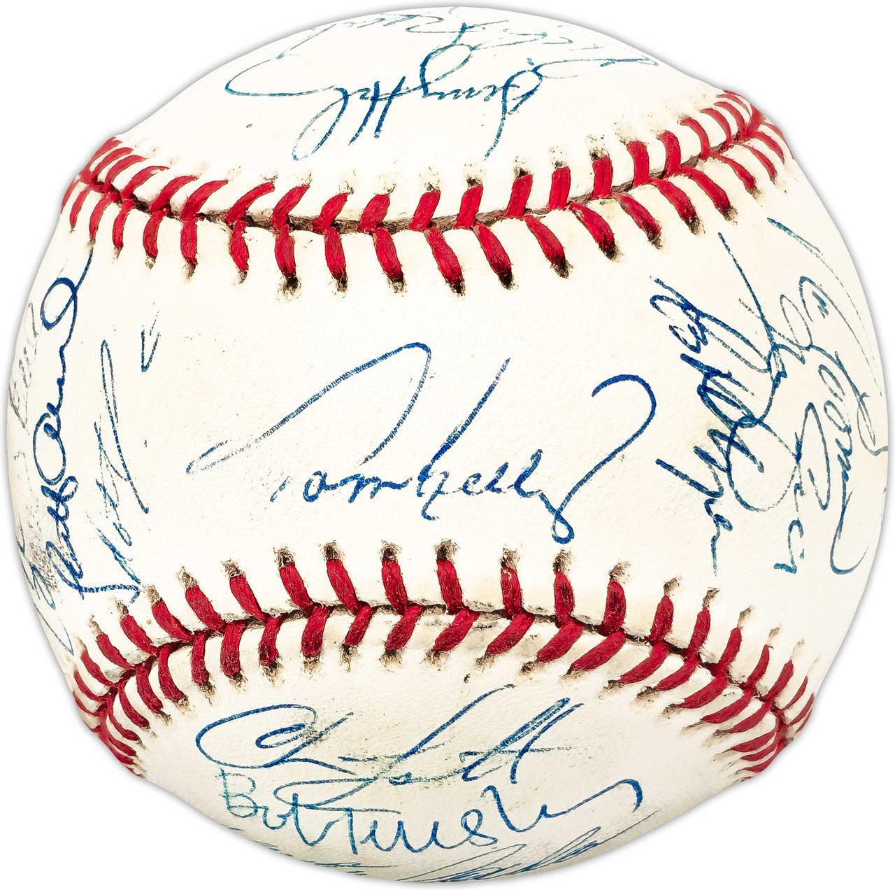 1997 Minnesota Twins Team Autographed Official AL Baseball With 31 Signatures Including Paul Monitor SKU #225424