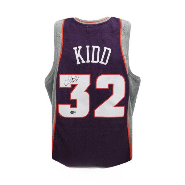 Jason Kidd Autographed Phoenix Suns Purple Mitchell & Ness Basketball Jersey - BAS