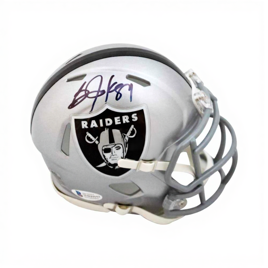 Bo Jackson Signed Oakland Raiders Speed Mini Helmet – BAS COA