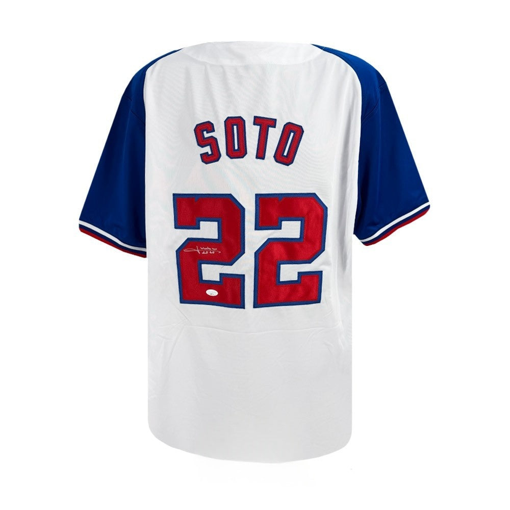 Juan Soto Signed Dominican Republic Custom Baseball Jersey JSA Authenticated