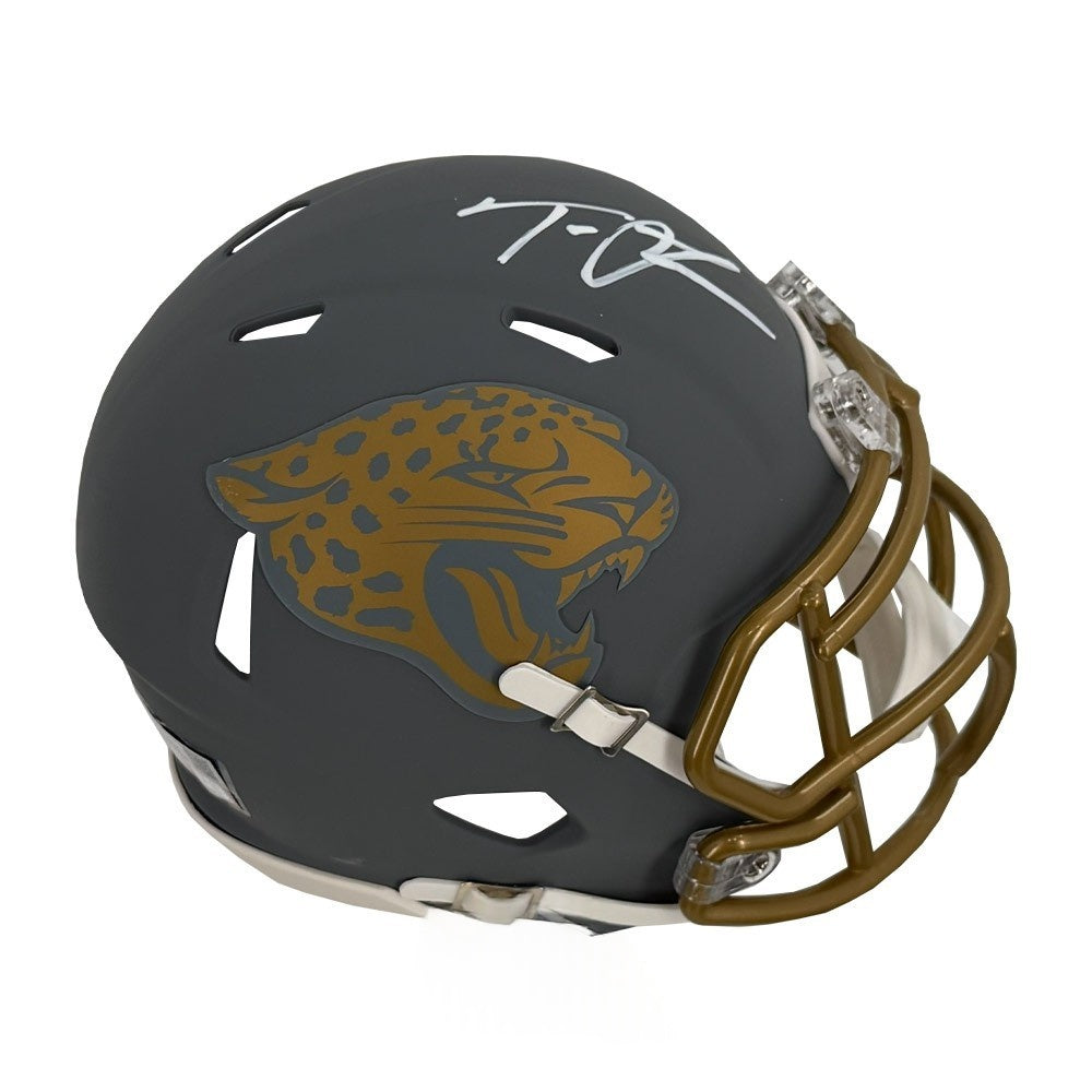 Trevor Lawrence Signed Jaguars Slate Mini Helmet Fanatics Authenticated