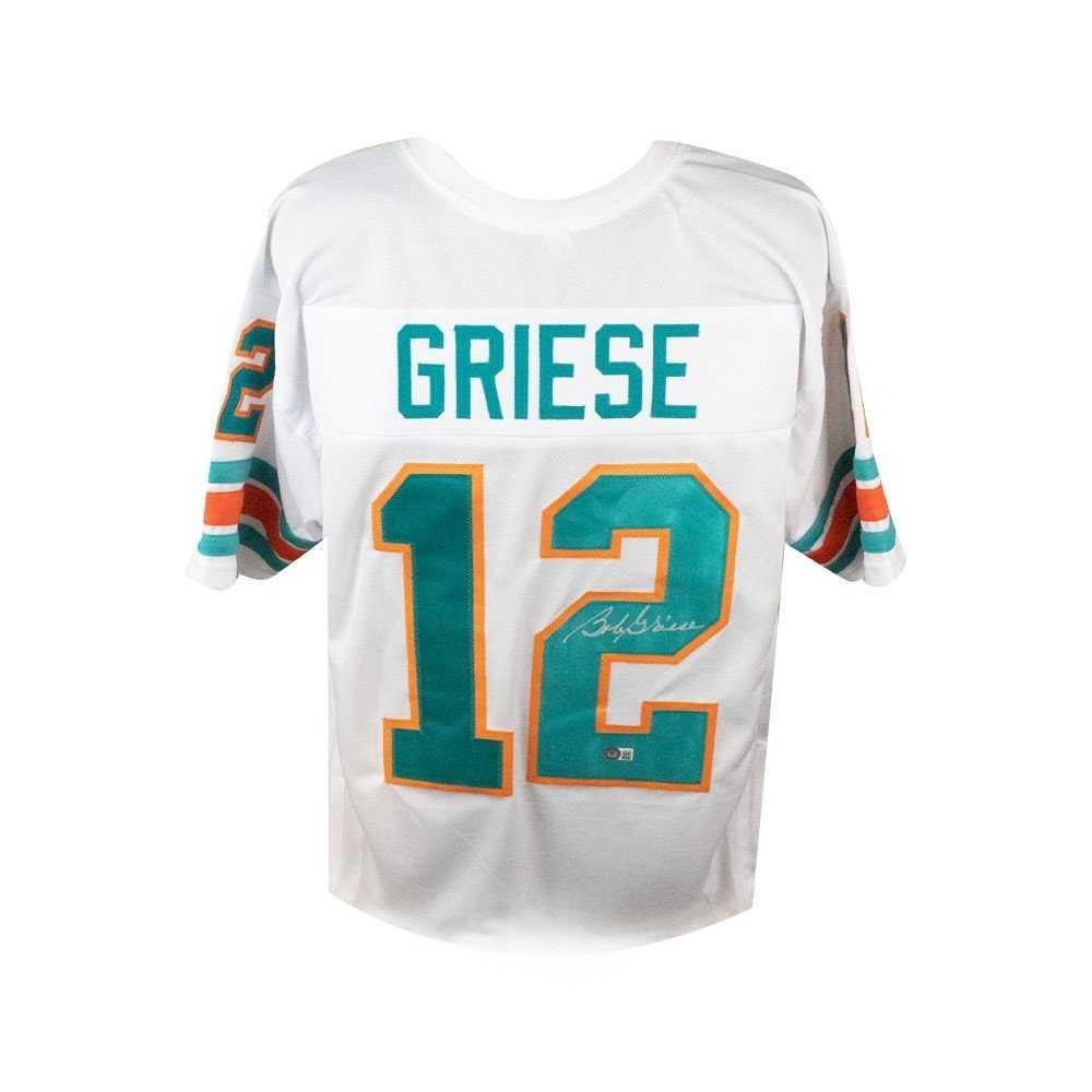 Miami Dolphins Bob Griese Autographed Custom White Football Jersey - BAS