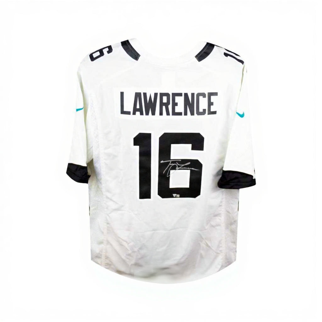 Trevor Lawrence Autographed Jacksonville Jaguars Nike White Football Jersey - Fanatics