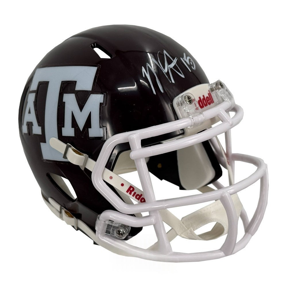 Myles Garrett Signed Texas A&M Maroon Speed Mini Helmet Beckett Authenticated