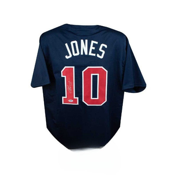 Chipper Jones Autographed Atlanta Custom Baseball Jersey - PSA/DNA COA