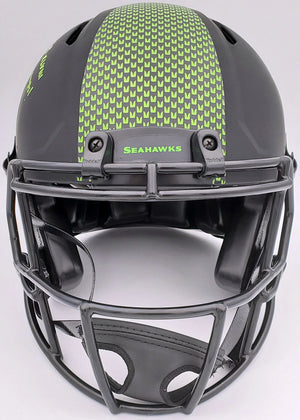 Kam Chancellor Autographed Seahawks Eclipse Black Full Size Authentic Speed Helmet “SB Champs” – MCS Holo