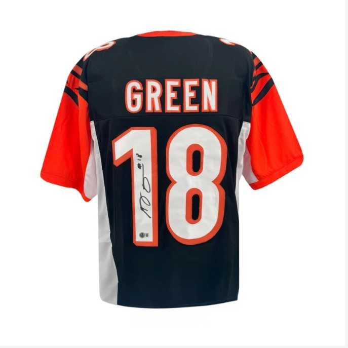 AJ Green Signed Black Custom Cincinnati Bengals Jersey – Beckett BAS COA