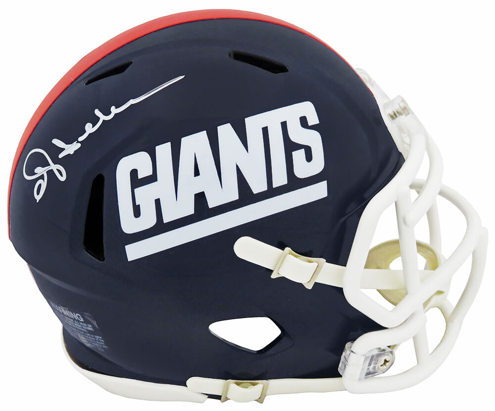 Ottis Anderson Autographed New York Giants Throwback Riddell Speed Mini Football Helmet - Schwartz Authenticated