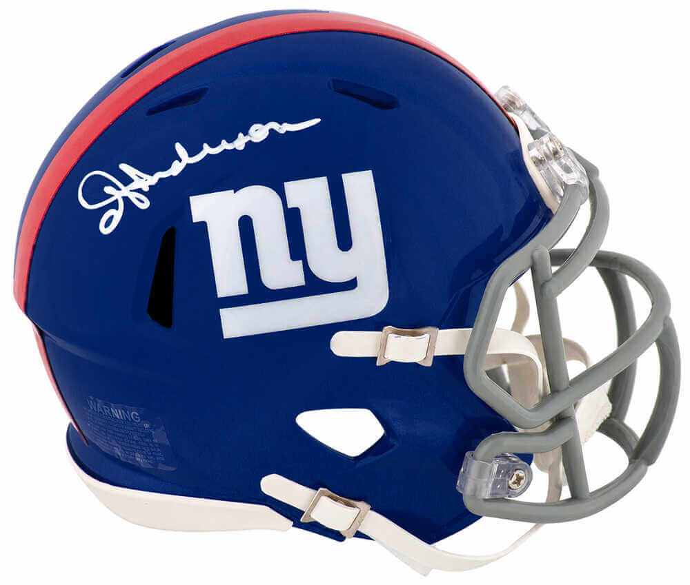 Ottis Anderson Autographed New York Giants Current Style Riddell Speed Mini Football Helmet - Schwartz Authenticated