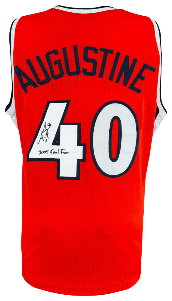 James Augustine Signed Illinois Fighting Illini Orange Custom Basketball Jersey “2005 Final Four” – Schwartz Authenticated