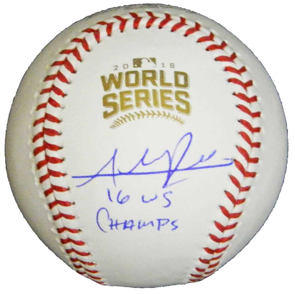 Addison Russell Signed Rawlings Official 2016 World Series Baseball w/16 WS Champs - Schwartz Authenticated
