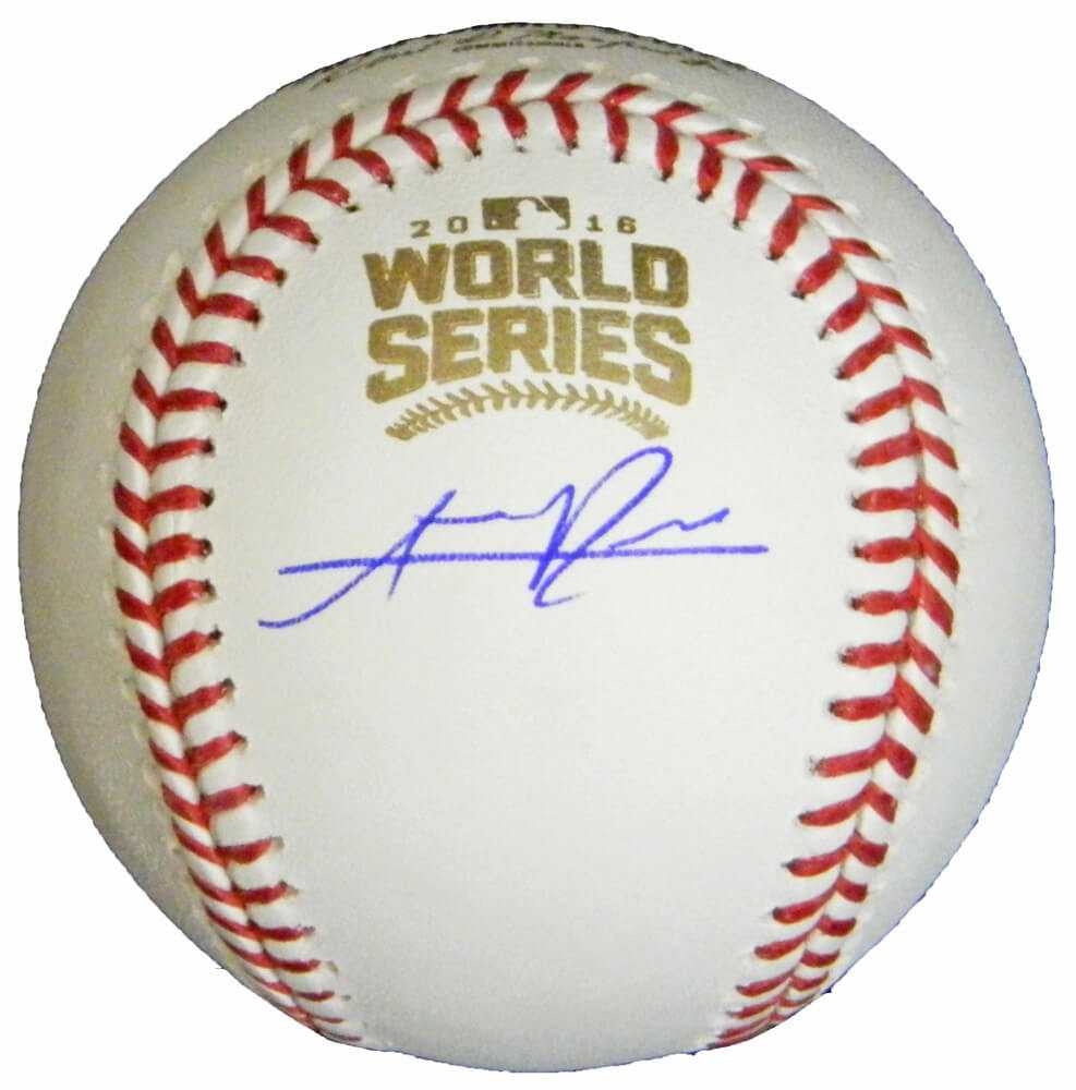 Addison Russell Signed Rawlings Official 2016 World Series MLB Baseball - Schwartz Authenticated