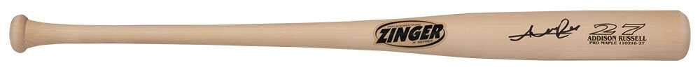 Addison Russell Signed Zinger X-Series Pro Maple Game Model Baseball Bat - MLB Hologram