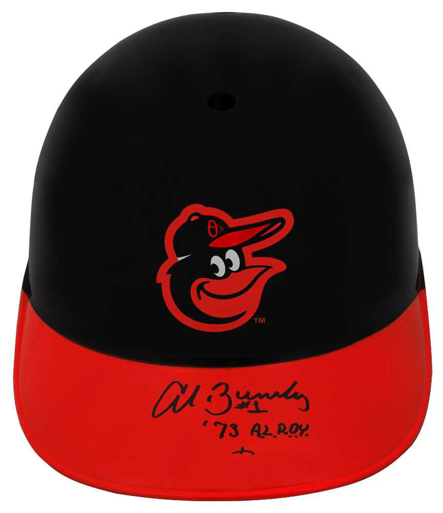 Al Bumbry Signed Baltimore Orioles Souvenir Replica Baseball Batting Helmet w/1973 AL ROY