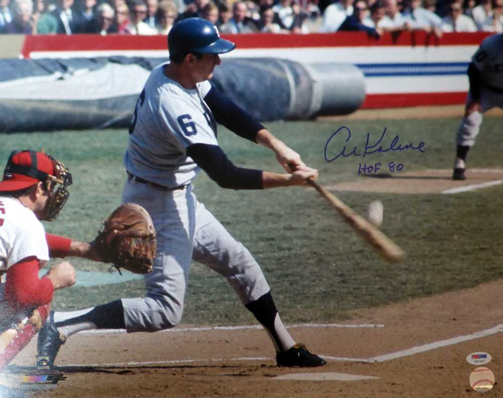 Al Kaline Autographed 16x20 Photo Detroit Tigers "HOF 80" PSA/DNA Stock #106941