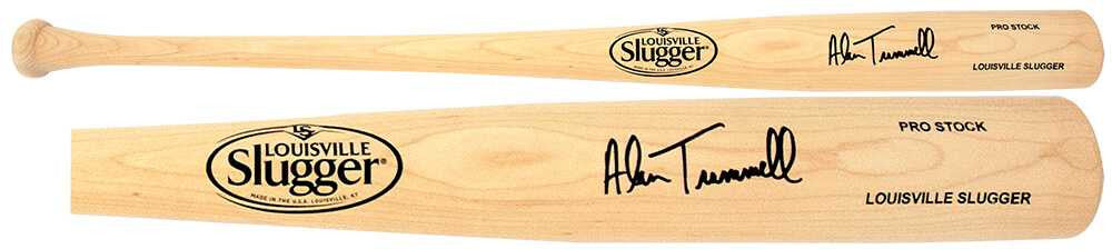 Alan Trammell Signed Louisville Slugger Pro Stock Blonde Baseball Bat - Schwartz Authenticated