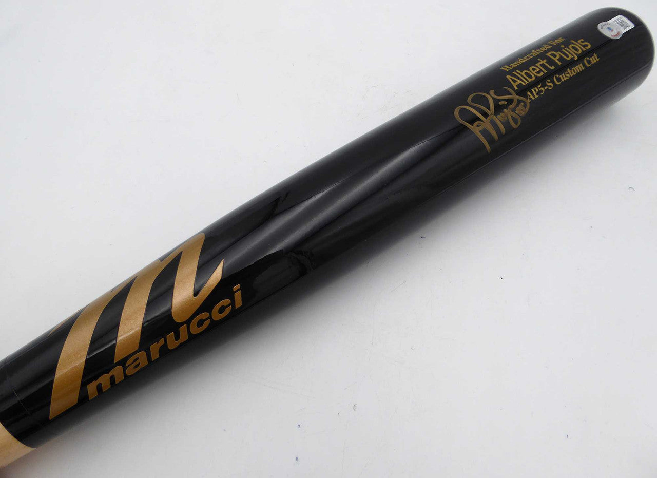 Albert Pujols Autographed Marucci Player Model Bat St. Louis Cardinals Beckett BAS Witness #WZ08085