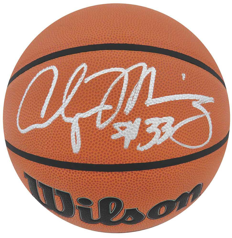 Alonzo Mourning Signed Wilson Indoor/Outdoor NBA Basketball - Schwartz Authenticated