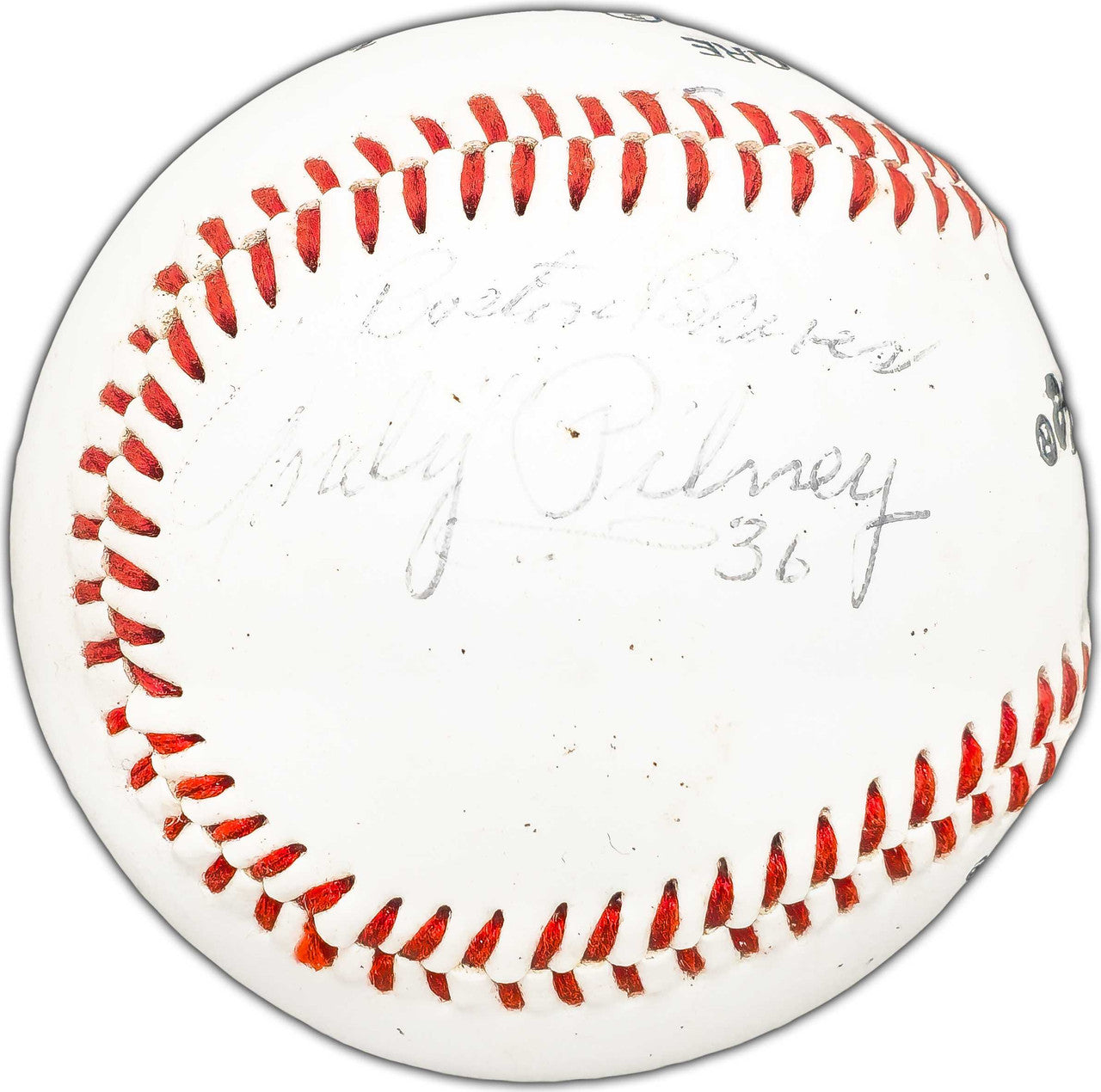 Andy Pilney Autographed Official Little League Baseball Boston Braves "Boston Braves 36" Beckett BAS #BK44481