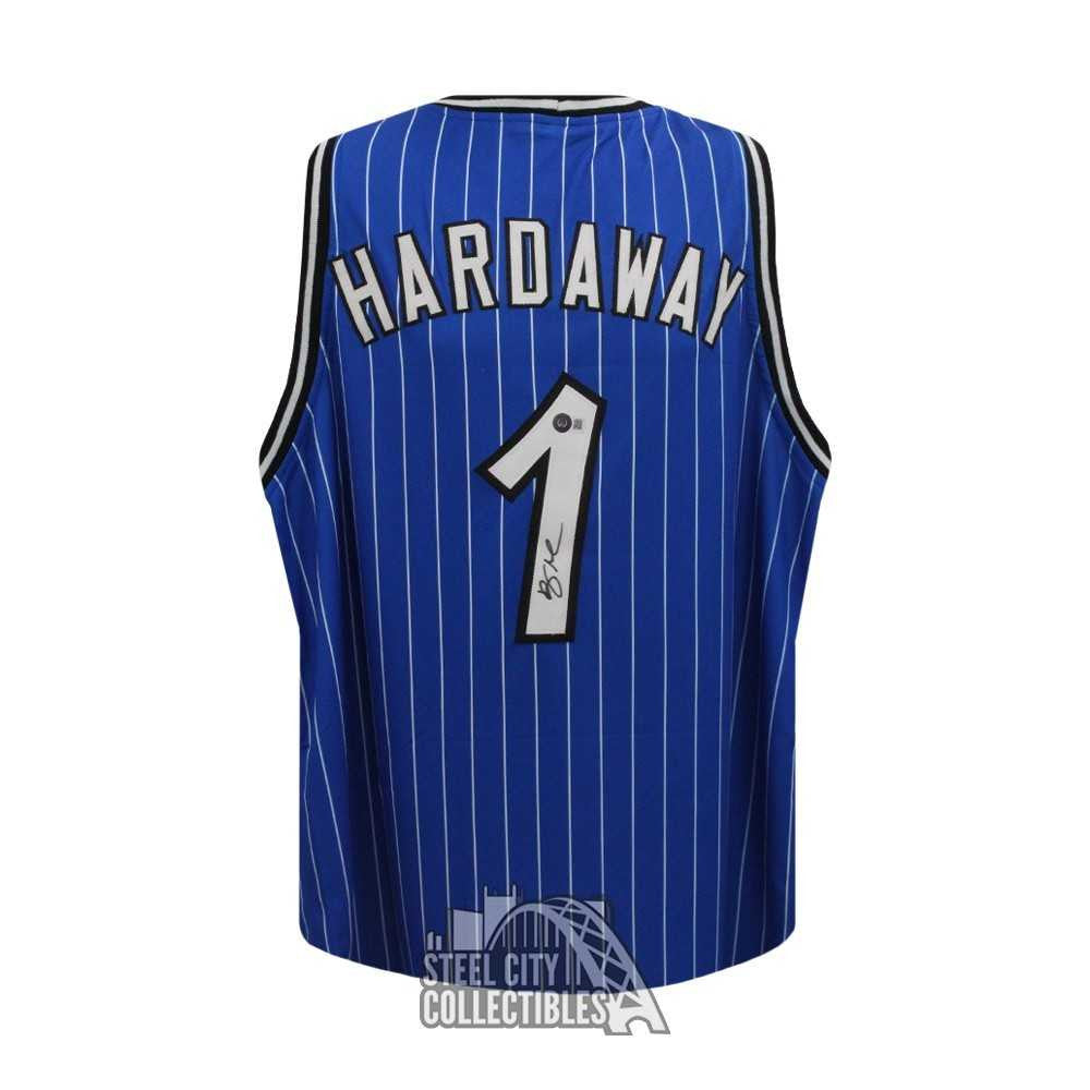 Anfernee "Penny" Hardaway Autographed Orlando Custom Blue Basketball Jersey - BAS