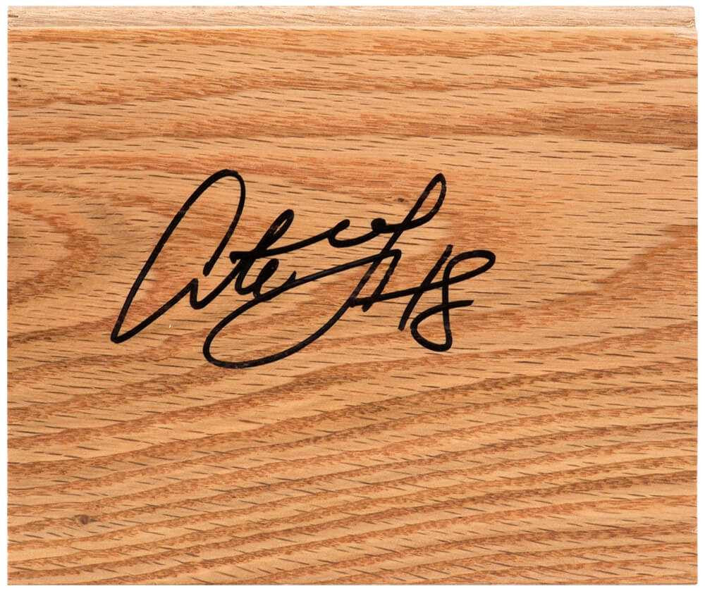 Antoine Walker Signed 5×6 Floor Piece - Schwartz Authenticated