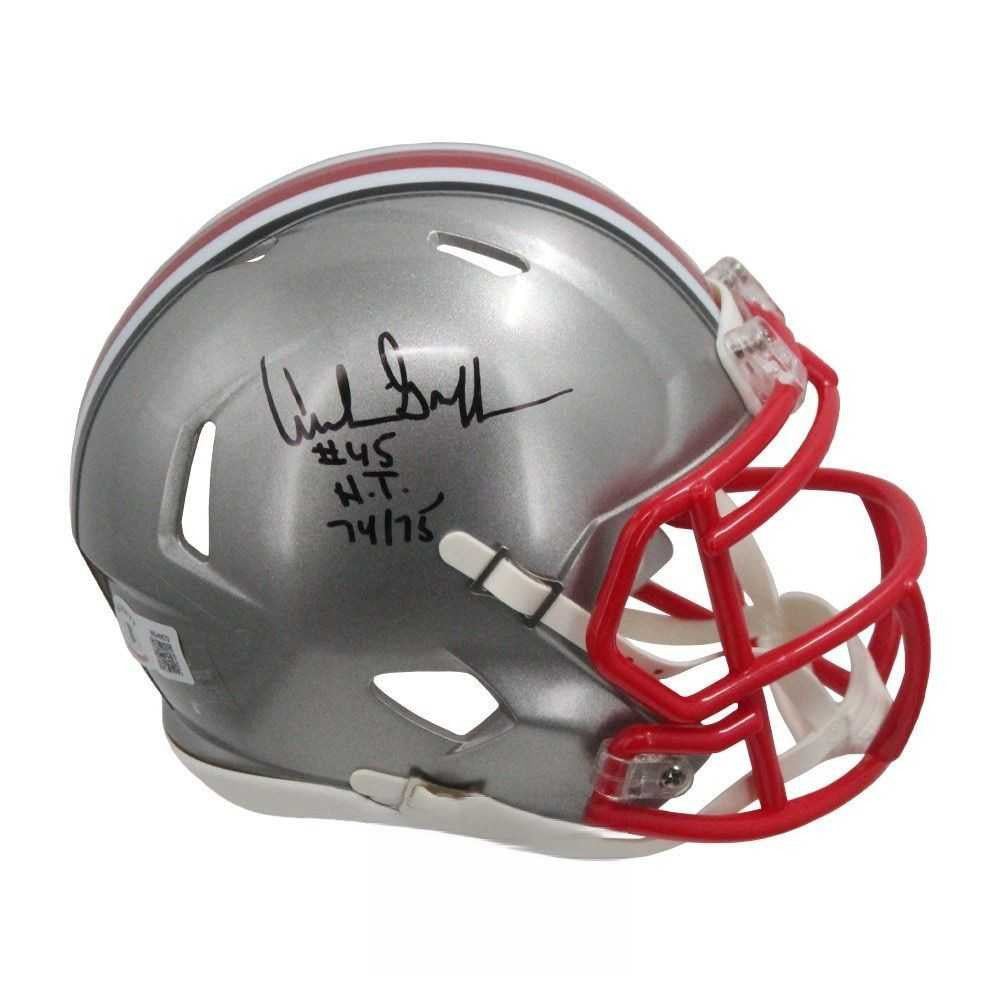 Archie Griffin Autographed Ohio State Buckeyes HT 74 75 Flash Mini Helmet - BAS