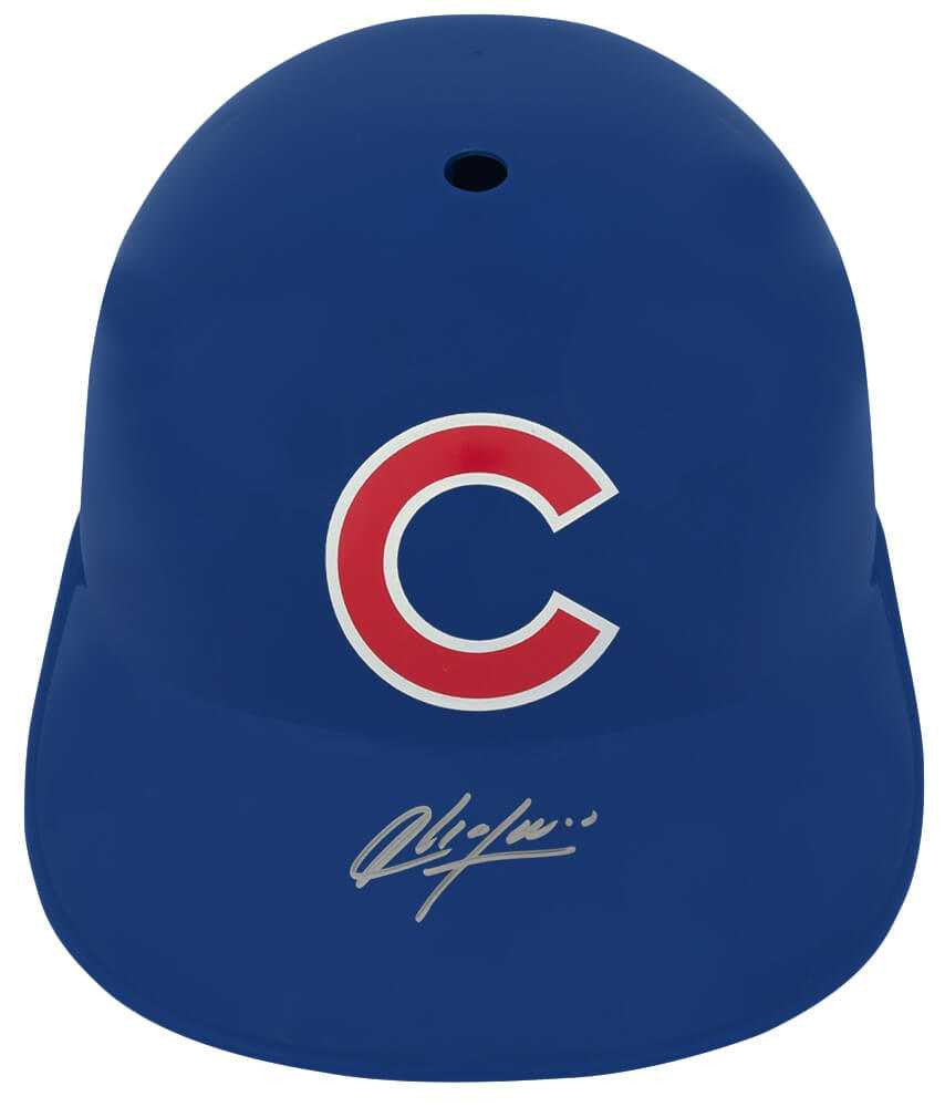 Aroldis Chapman Signed Chicago Cubs Replica Souvenir Batting Helmet - Schwartz Authenticated