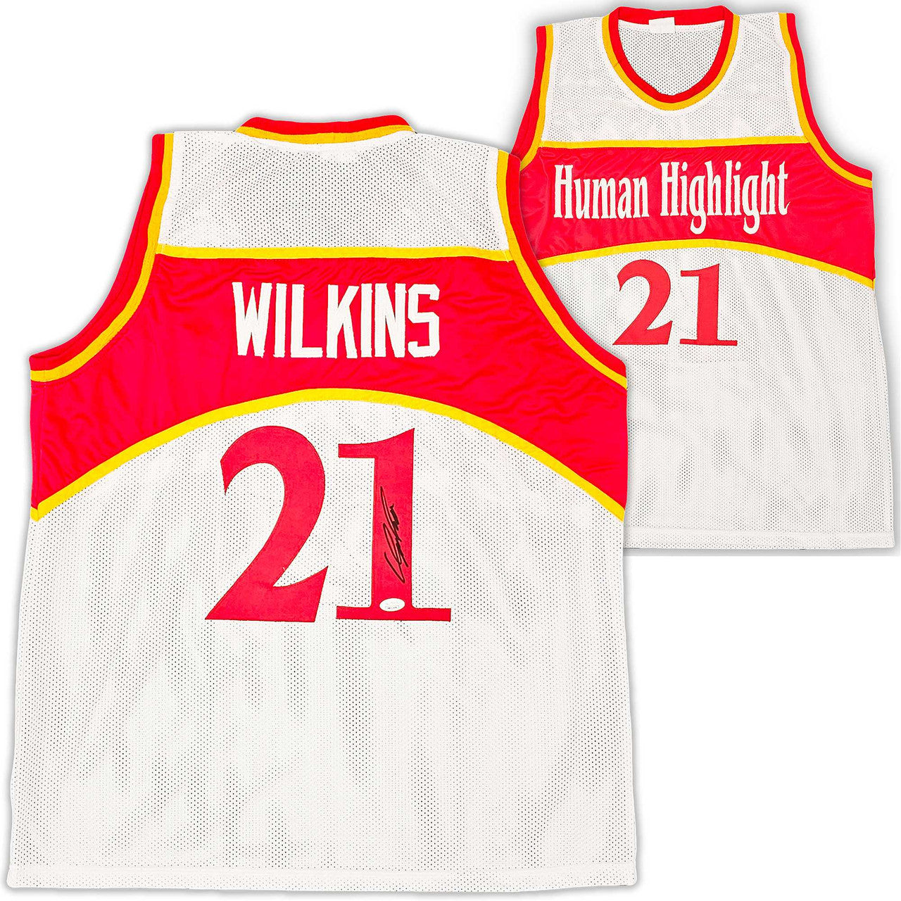 Atlanta Hawks Dominique Wilkins Autographed White Jersey JSA