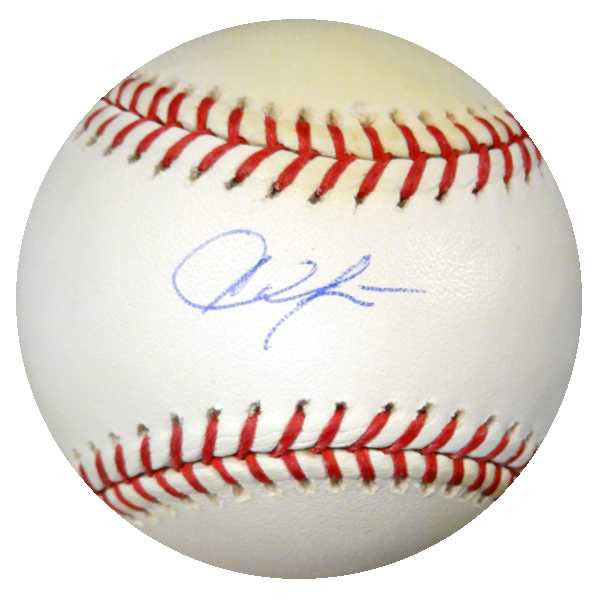 Austin Jackson Autographed MLB Baseball Chicago White Sox MLB Holo #LH254476