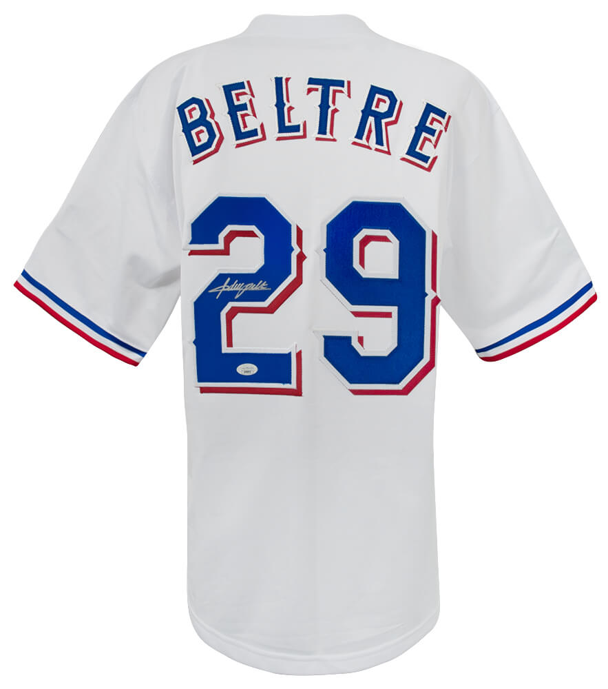 Texas Rangers Adrian Beltre Signed White Custom Basball Jersey - JSA