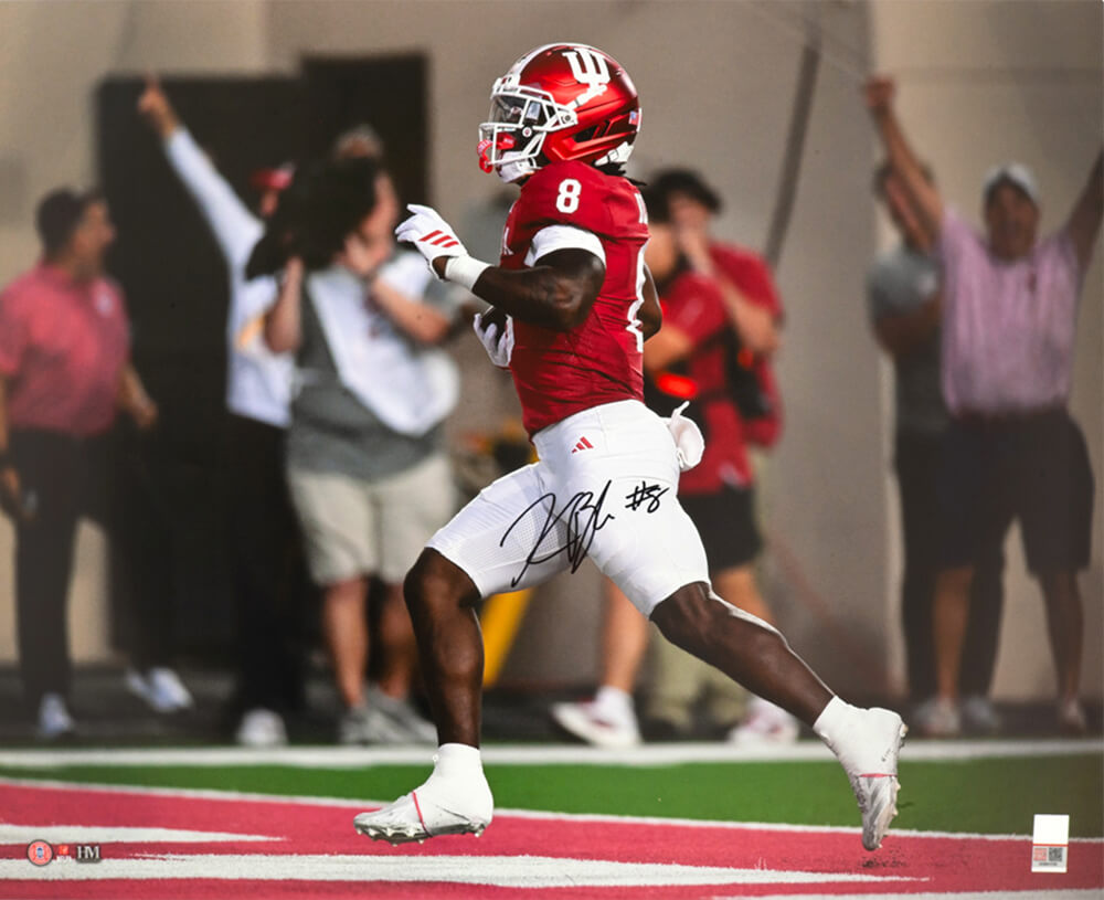 Kaelon Black Signed Indiana Hoosiers Action 16x20 Photo Schwartz Authenticated