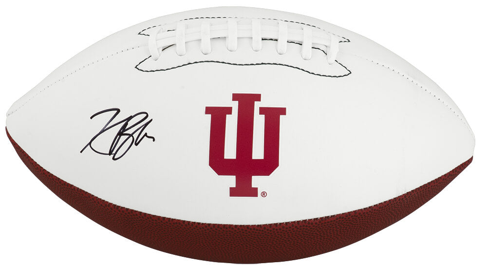 Kaelon Black Signed Indiana Hoosiers White Logo Football - Schwartz Authenticated