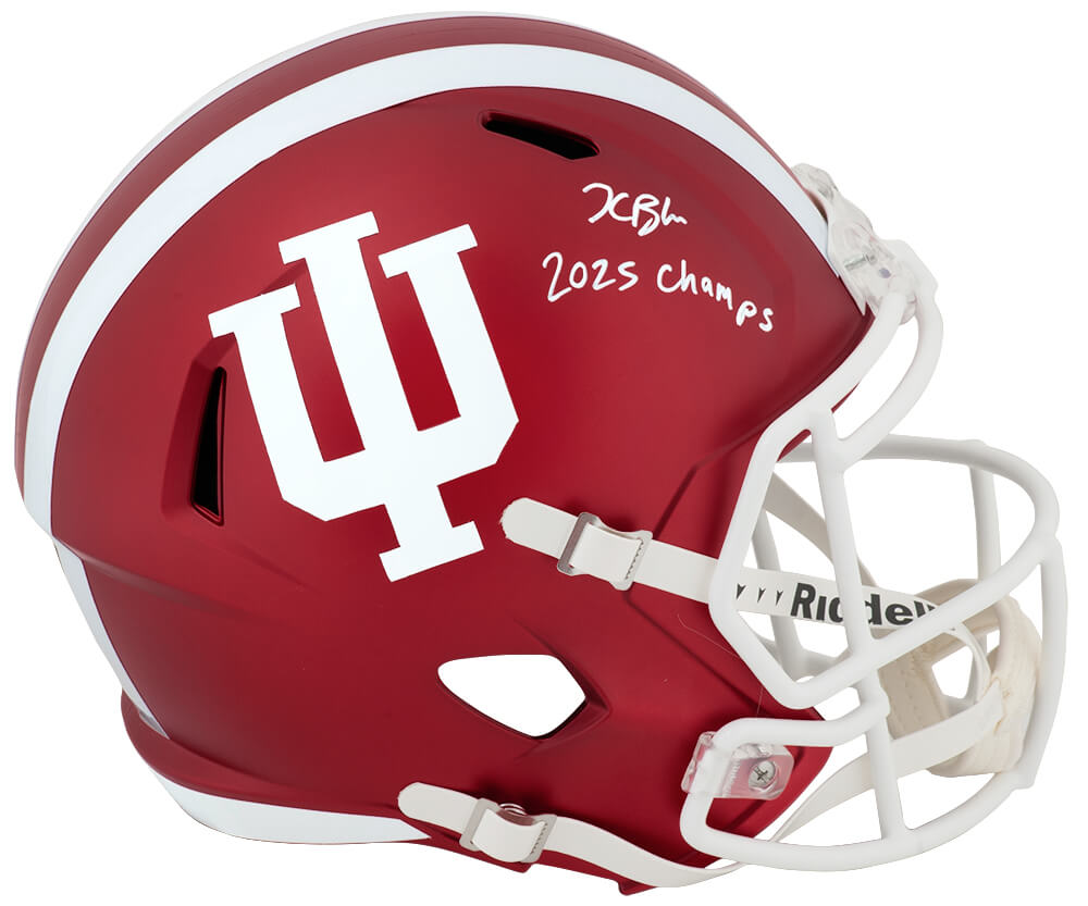 Kaelon Black Signed Indiana Hoosiers Full Size Speed Replica Helmet "2025 Champs" Schwartz