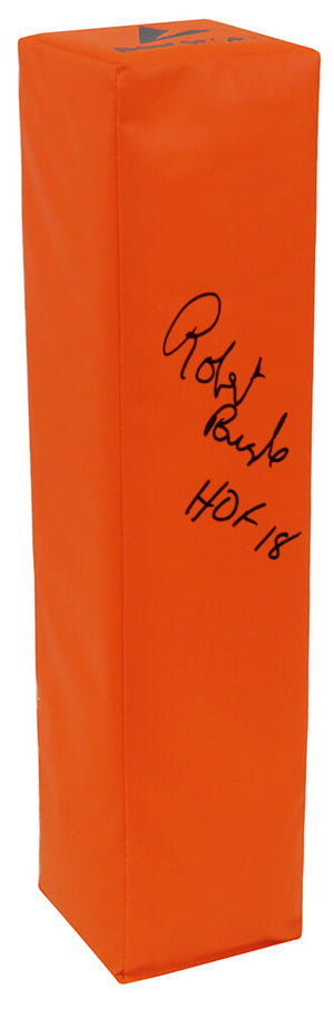 Robert Brazile Signed BSN Orange Football Endzone Pylon w/HOF'18
