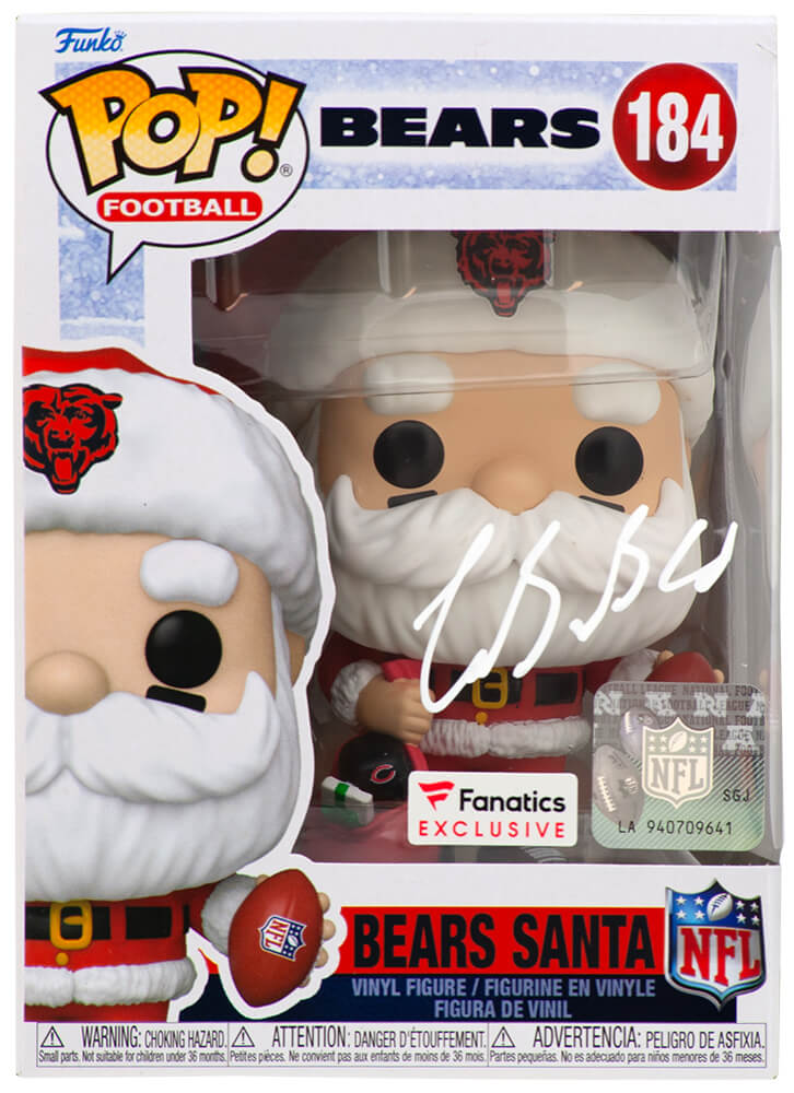 Luther Burden III Signed Chicago Bears SANTA Funko Pop Doll #184